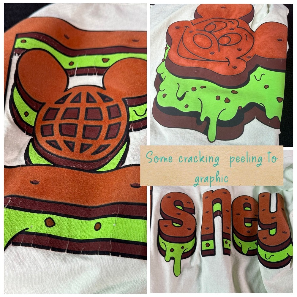 WDW Disney World Mickey Ice Cream Sandwich Mint Green Spirit Jersey Size XL - Picture 6 of 11